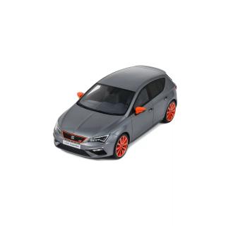 Seat Leon Cupra Performance Pack Monsoon Grey X7R 2018 OttO mobile 1:18 Resinemodell (Türen, Motorhaube... nicht zu öffnen!)